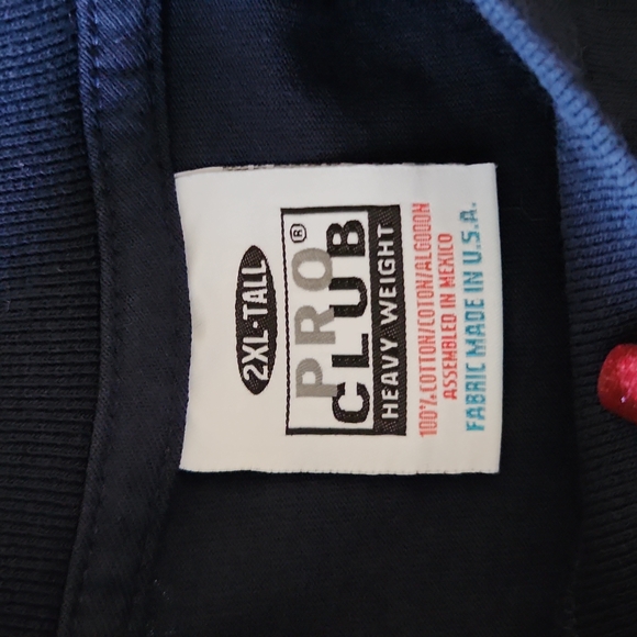 2 Navy Blue 2XLT Pro Club Tshirts - Picture 2 of 3